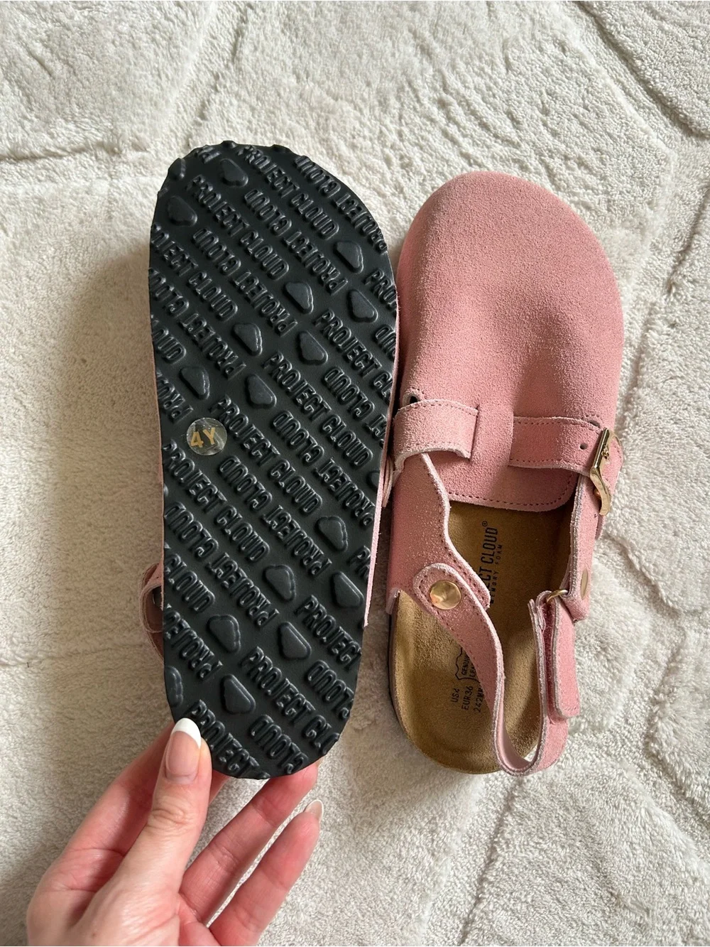 Project Cloud Kids Genuine Leather Clogs